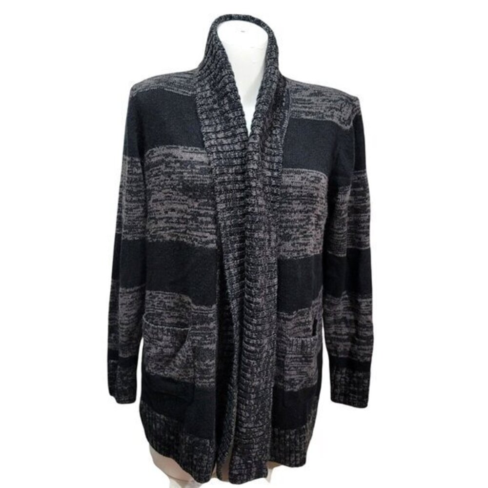 Apt. 9 Cardigan sweater XL Black Gray